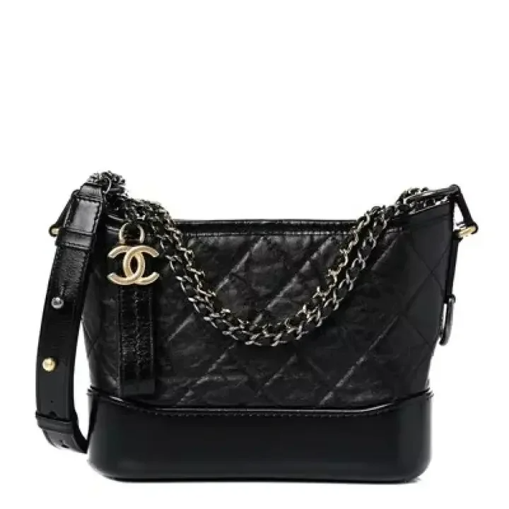CHANEL Aged Calfskin Quilted Small Gabrielle Hobo B