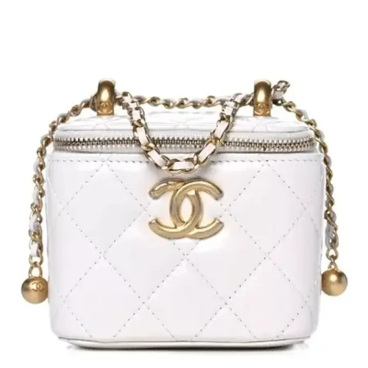 CHANEL Calfskin Quilted Mini Perfect Fit Vanity Cas