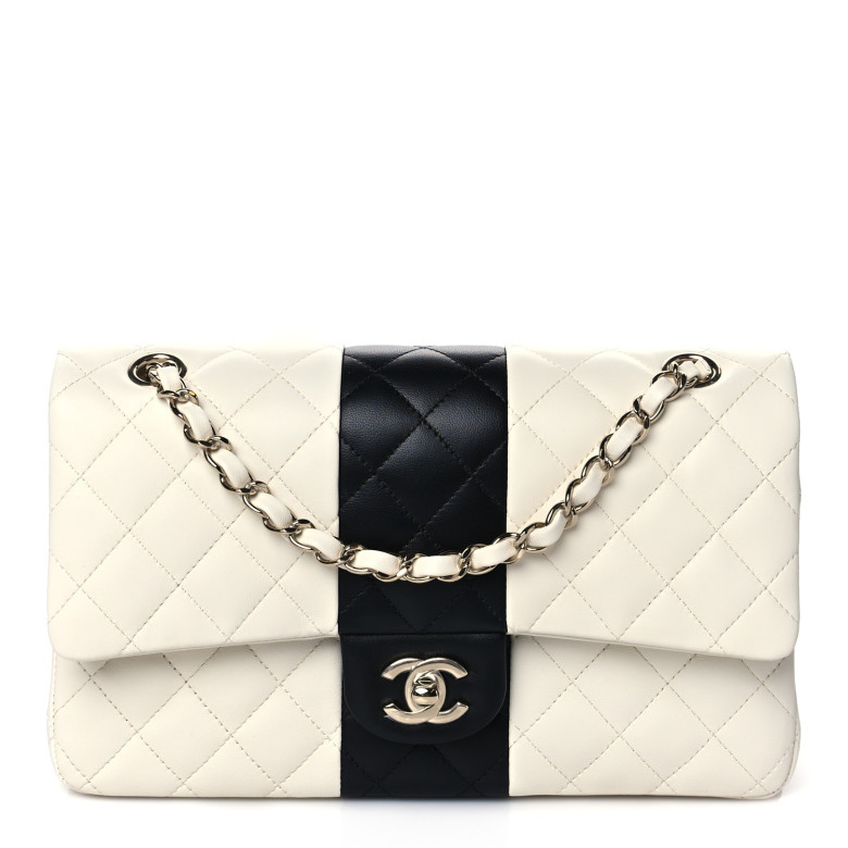 Chanel 22c black and white color blocking panda_yyt