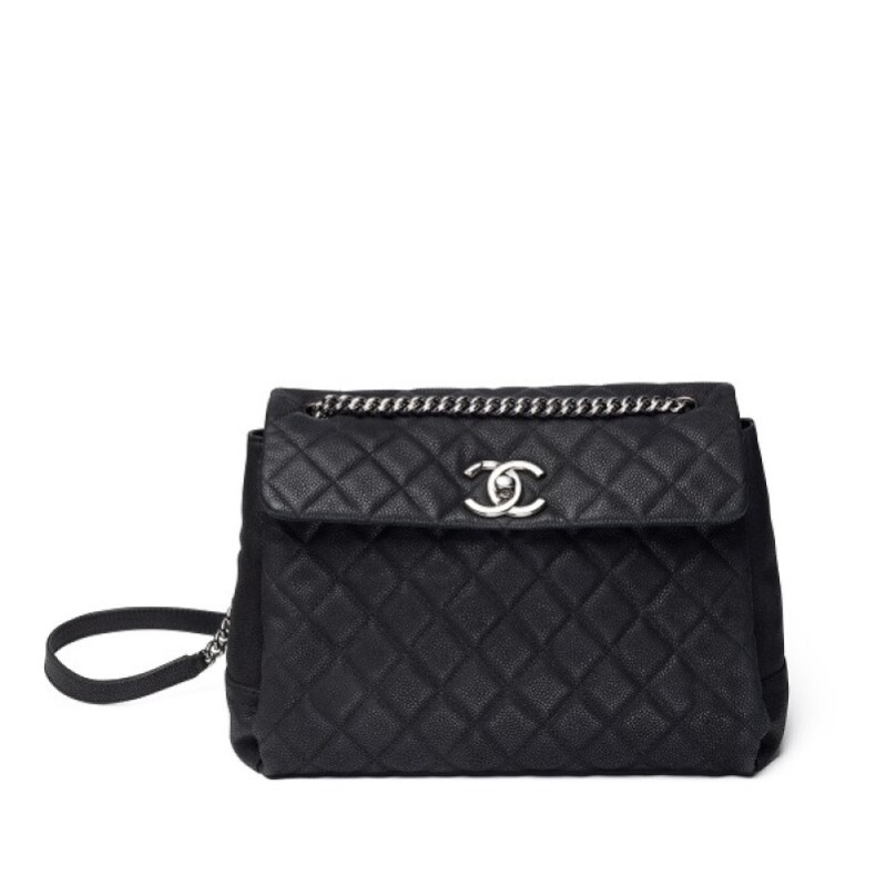 Chanel Black Quilted Matte Caviar Lady Pearly Flap_