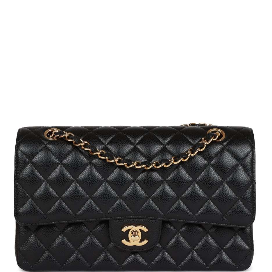 Chanel Medium Classic Double Flap Bag Black Caviar_