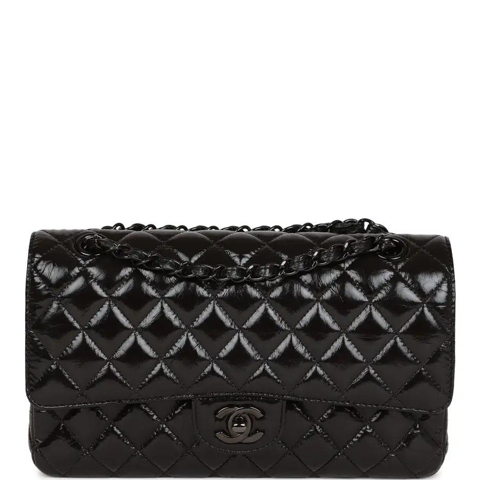 Chanel Medium Classic Double Flap Bag SO Black_yyth