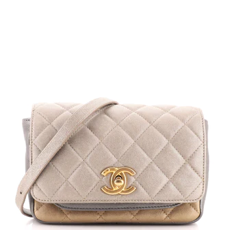Chanel Private Affair Waist Bag Quilted Lambskin Sm