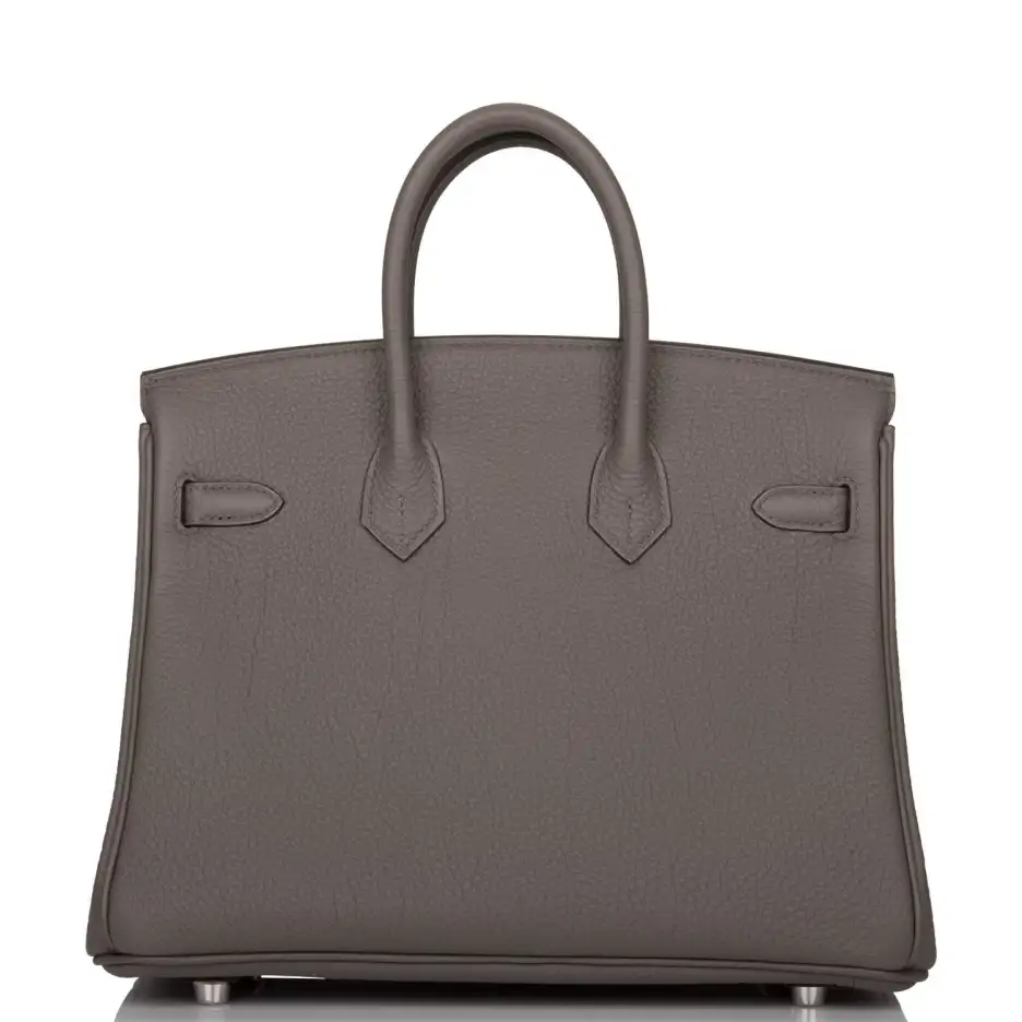 Hermès Birkin 25 Etain Togo Palladium Hardware (3)