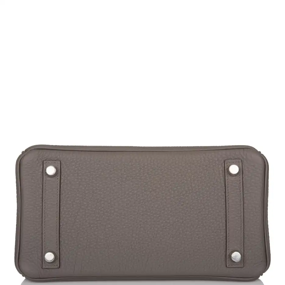 Hermès Birkin 25 Etain Togo Palladium Hardware (5)