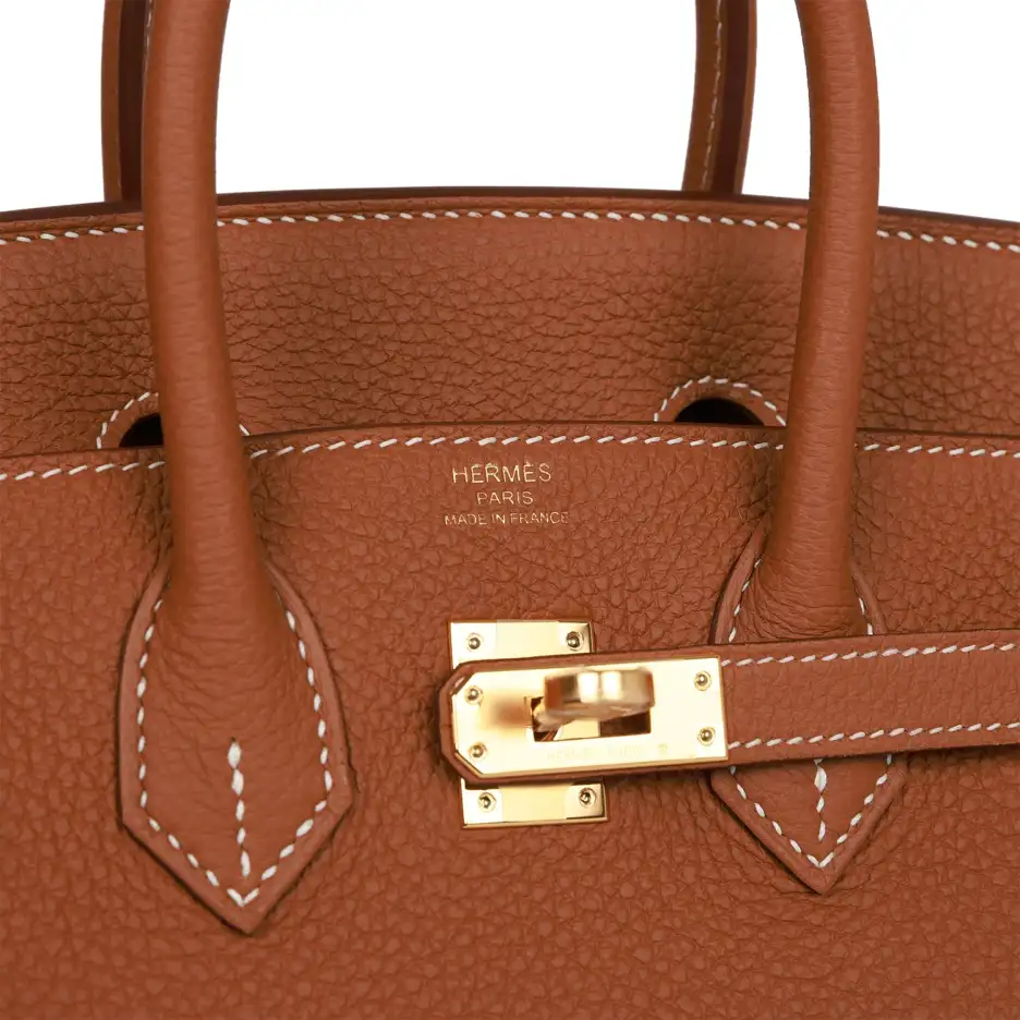 Hermès Birkin 25 Gold Togo Gold Hardware (6)