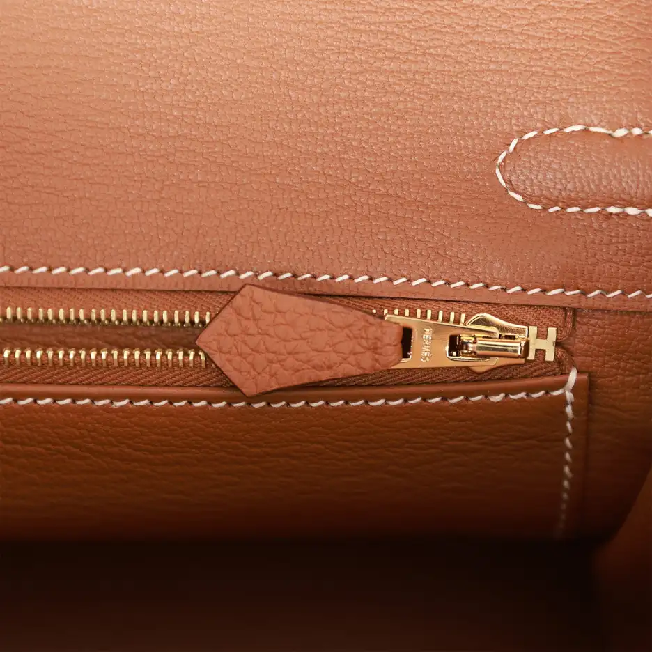 Hermès Birkin 25 Gold Togo Gold Hardware (8)