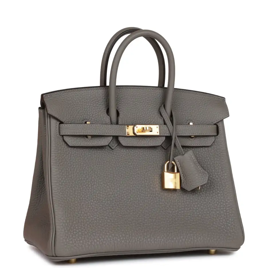 Hermès Birkin 25 Gris Meyer Togo Gold Hardware (1)