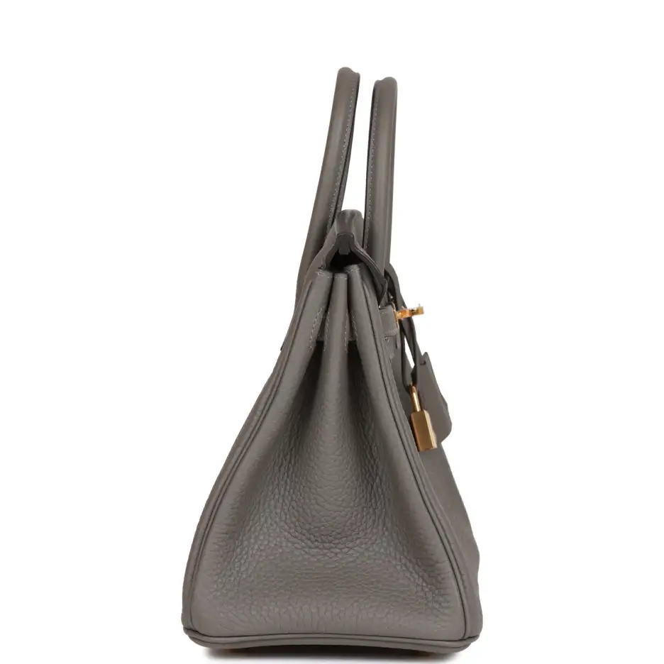Hermès Birkin 25 Gris Meyer Togo Gold Hardware (2)