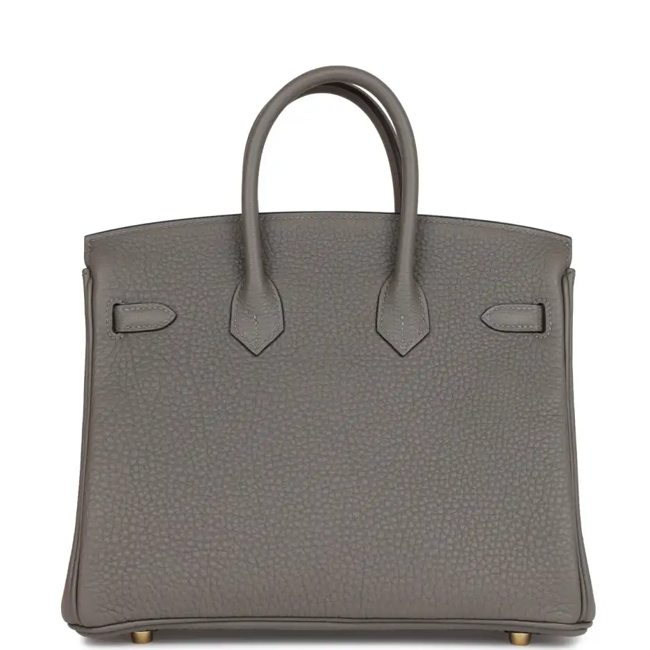 Hermès Birkin 25 Gris Meyer Togo Gold Hardware (3)