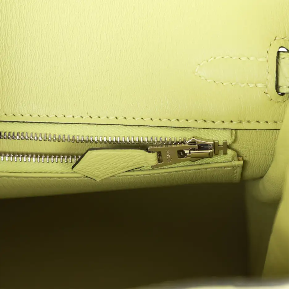 Hermès Birkin 25 Jaune Bourgeon Matte Alligator Pal (8)