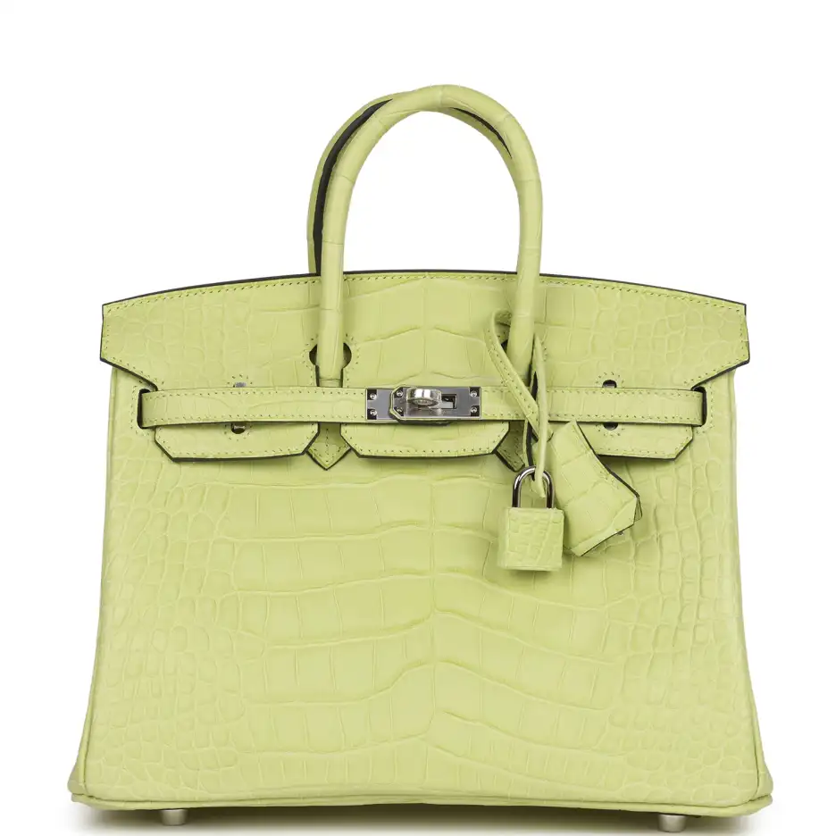 Hermès Birkin 25 Jaune Bourgeon Matte Alligator Pal