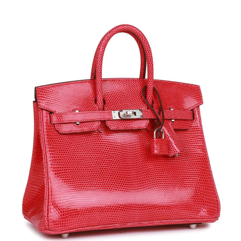 Hermès Birkin 25 Rose Extreme Lizard Palladium Hard (1)