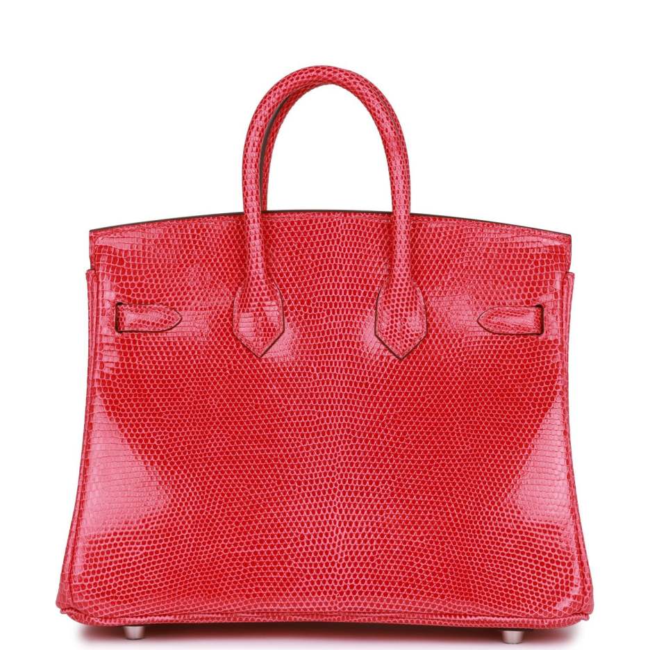 Hermès Birkin 25 Rose Extreme Lizard Palladium Hard (4)