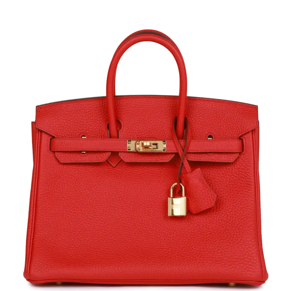 Hermès Birkin 25 Rouge de Coeur Togo Gold Ha