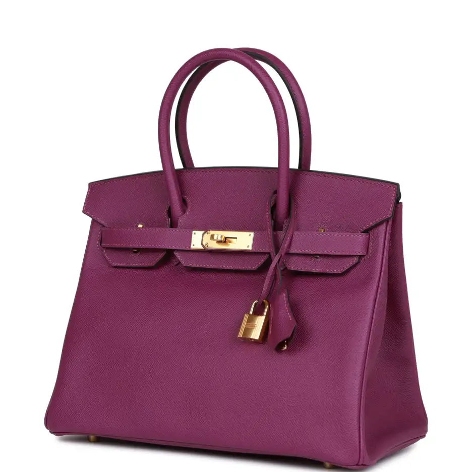 Hermès Birkin 30 Anemone Epsom Gold Hardware (4)