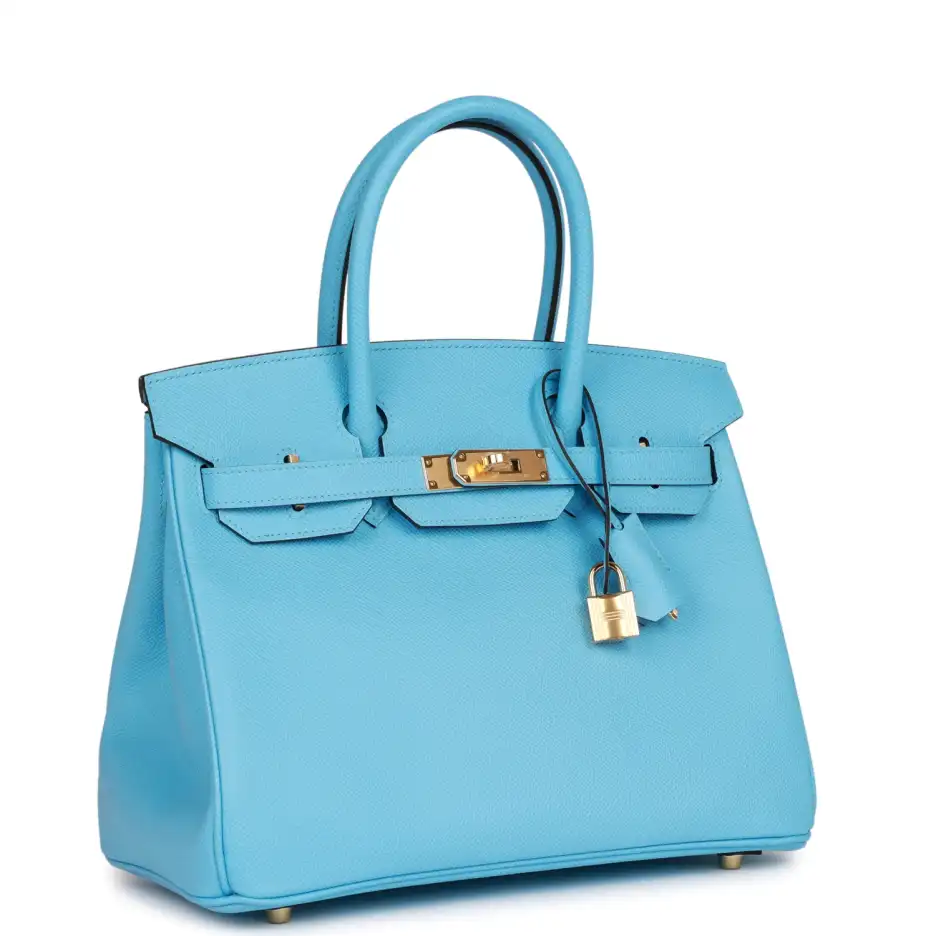 Hermès Birkin 30 Celeste Epsom Gold Hardware (1)