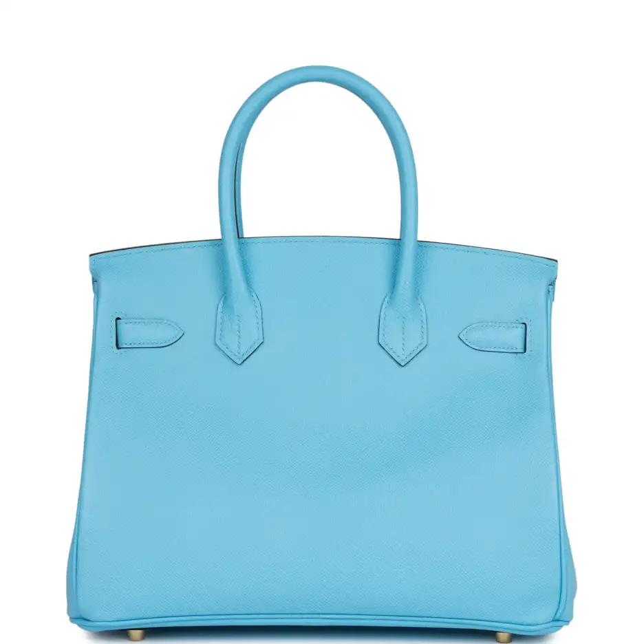 Hermès Birkin 30 Celeste Epsom Gold Hardware (3)