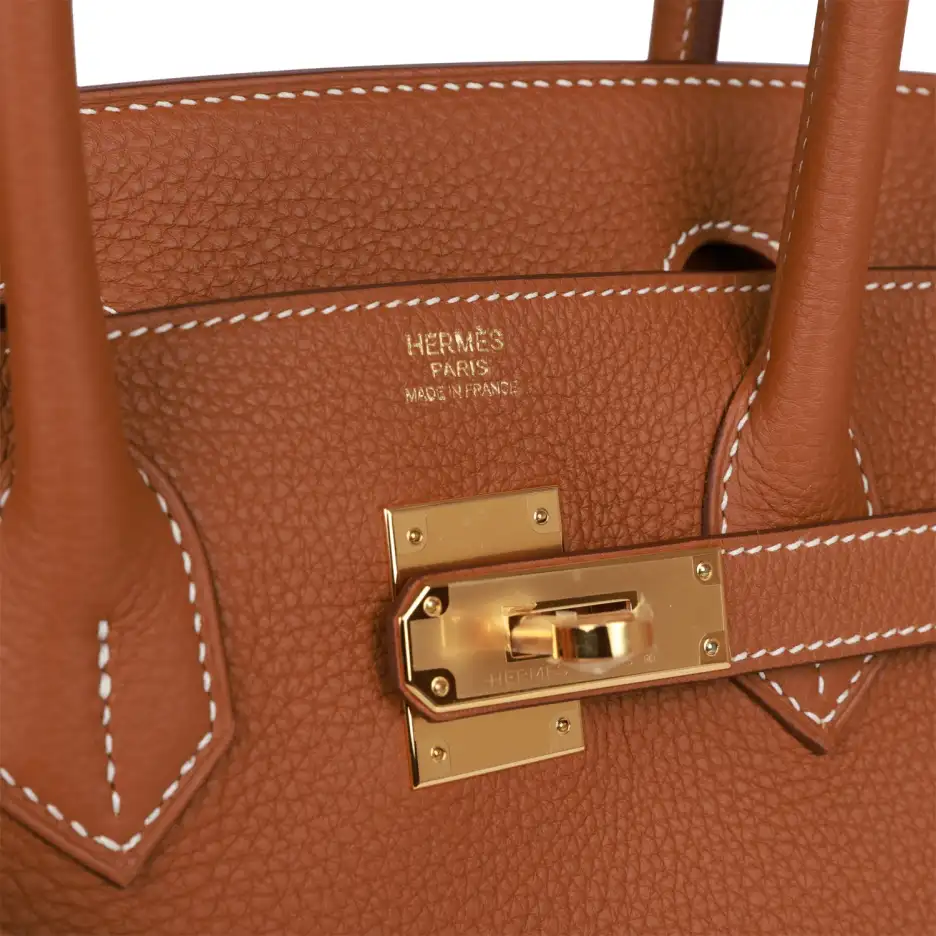 Hermès Birkin 30 Gold Togo Gold Hardware (6)