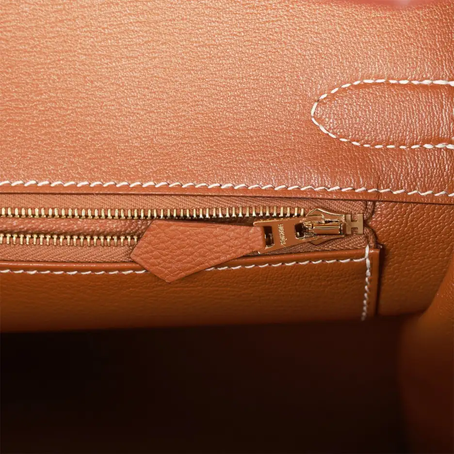 Hermès Birkin 30 Gold Togo Gold Hardware (8)