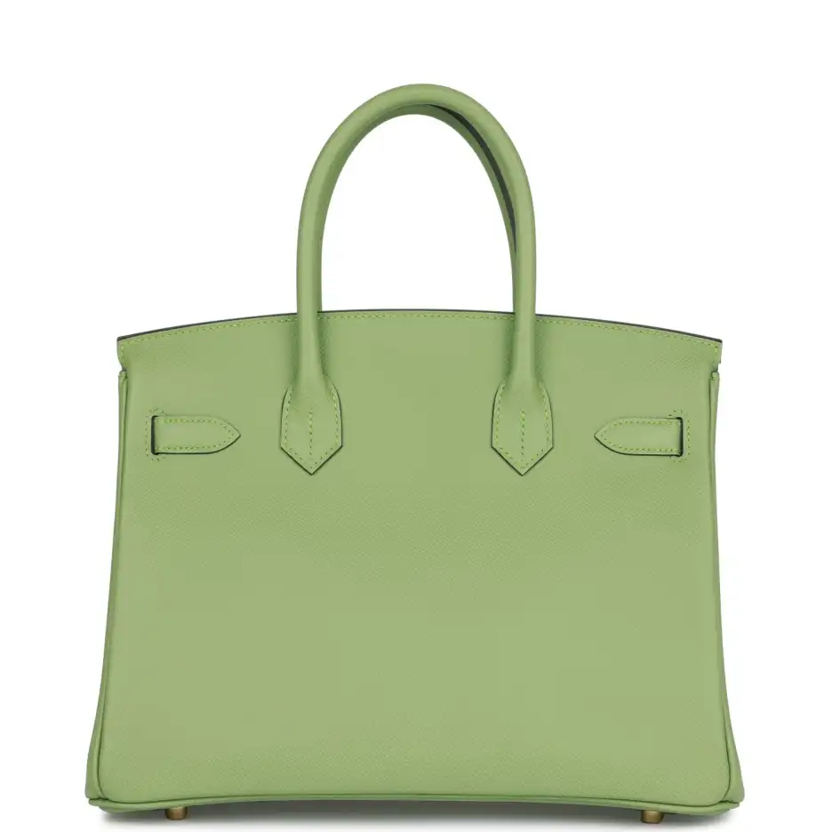 Hermès Birkin 30 Vert Criquet Epsom Gold Hardware (3)