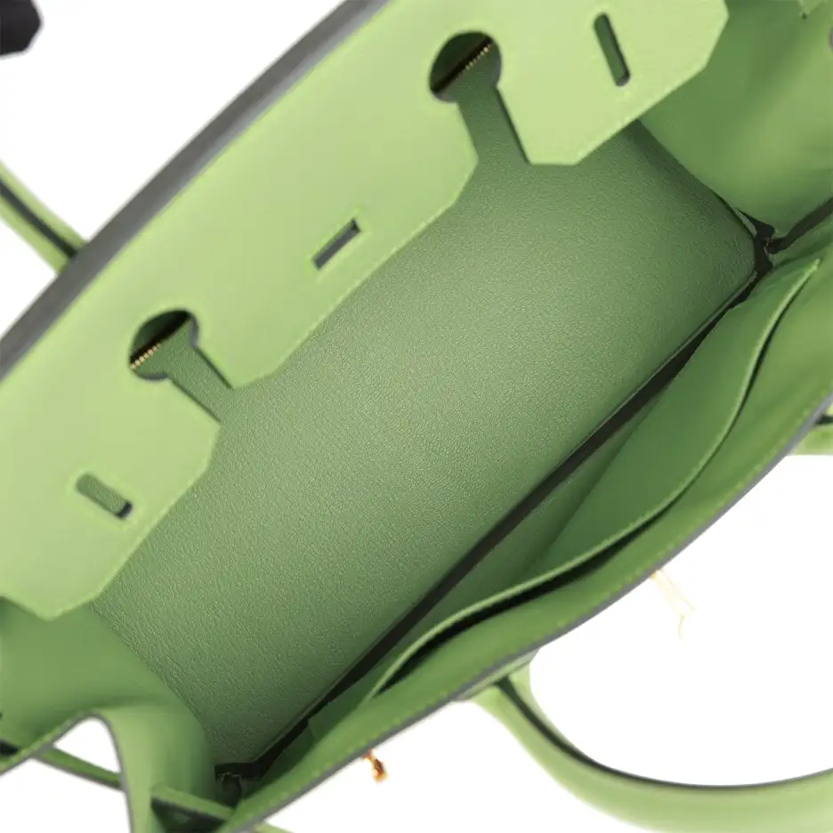 Hermès Birkin 30 Vert Criquet Epsom Gold Hardware (7)