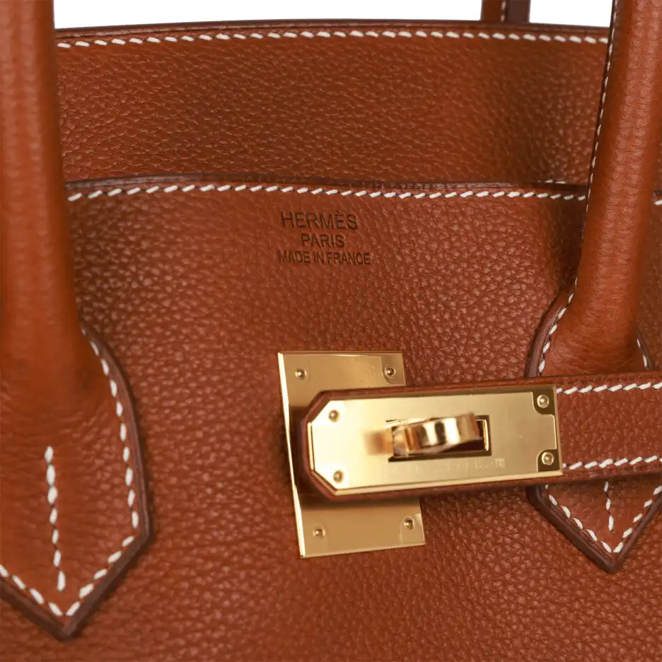 Hermès Birkin 35 Barenia Faubourg Gold Hardware (6)