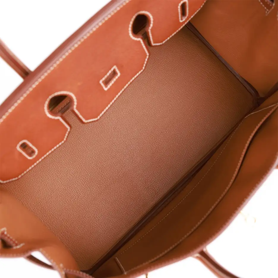 Hermès Birkin 35 Barenia Faubourg Gold Hardware (7)