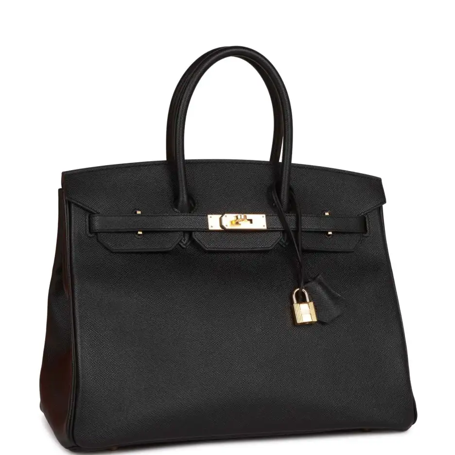 Hermès Birkin 35 Black Epsom Gold Hardware (1)