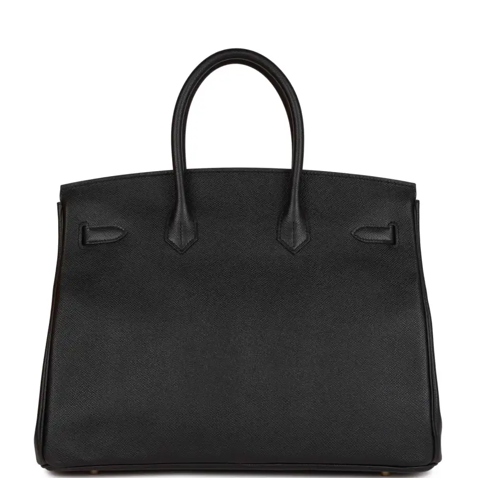 Hermès Birkin 35 Black Epsom Gold Hardware (3)