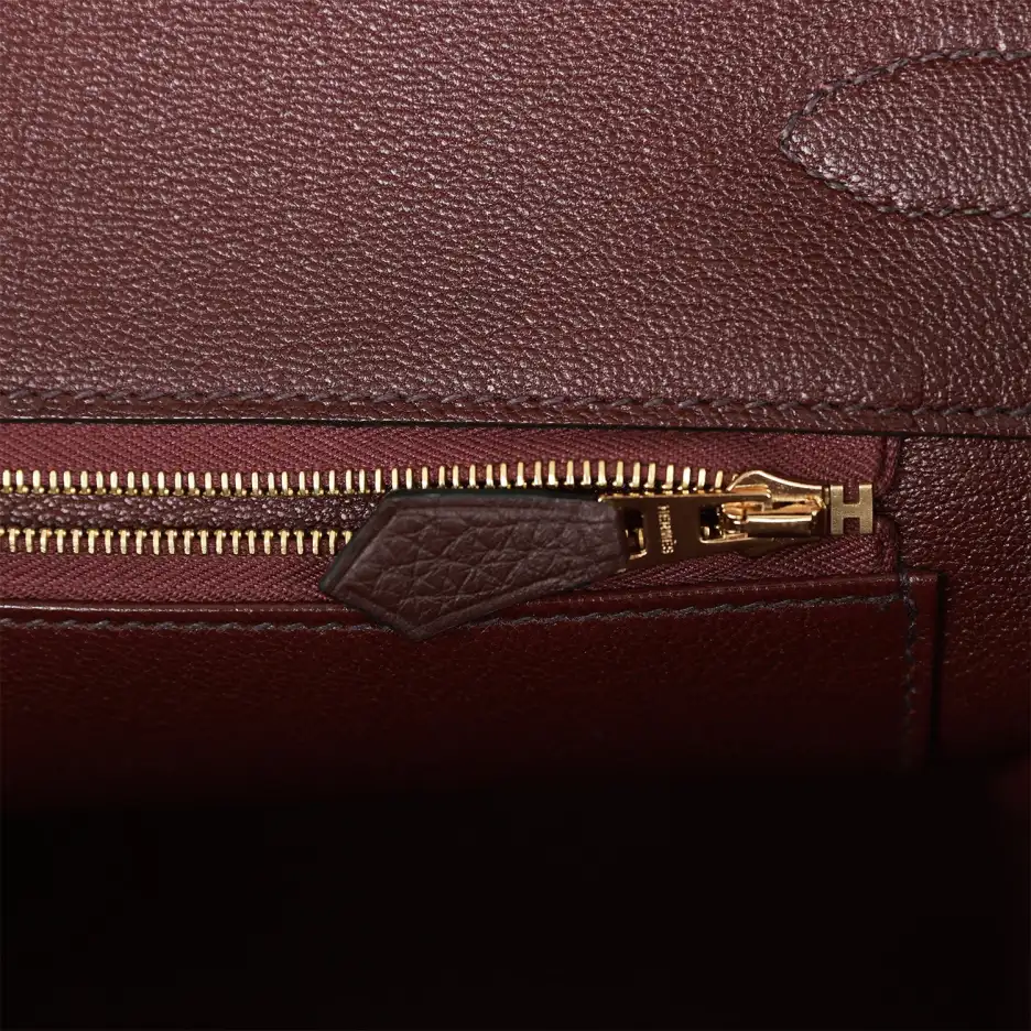 Hermès Birkin 35 Rouge Sellier Clemence Gold Hardwa (8)
