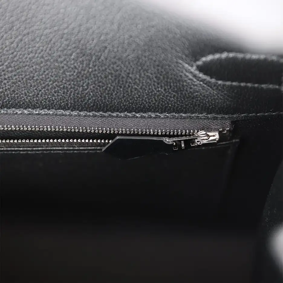 Hermès Birkin Sellier 30 Black Box Palladium Hardwa (8)