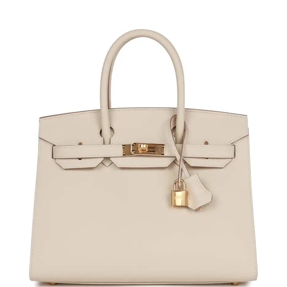 Hermès Birkin Sellier 30 Craie Epsom Gold Hardware