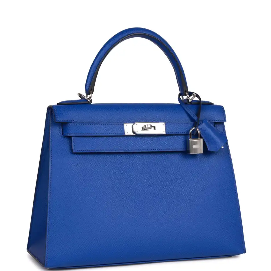 Hermès Bleu Royal Epsom Sellier Kelly 28cm Palladiu (1)