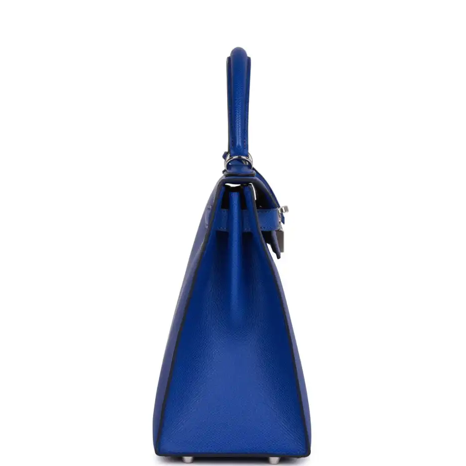 Hermès Bleu Royal Epsom Sellier Kelly 28cm Palladiu (2)