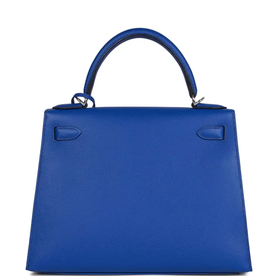Hermès Bleu Royal Epsom Sellier Kelly 28cm Palladiu (3)