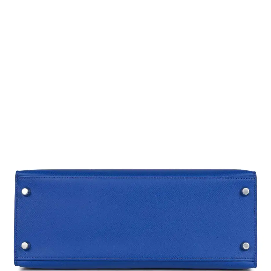 Hermès Bleu Royal Epsom Sellier Kelly 28cm Palladiu (5)