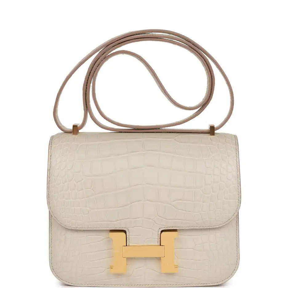 Hermès Constance 18 Beton Matte Alligator Gold Hard