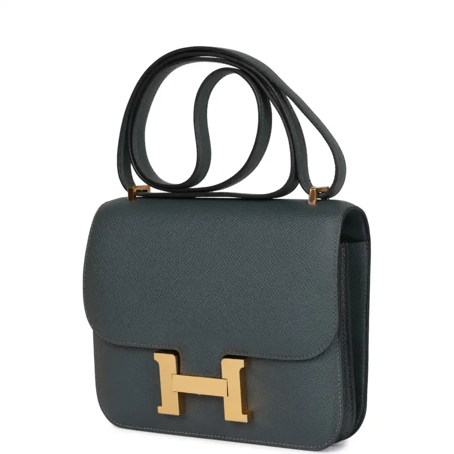 Hermès Constance 18 Bleu Orage Epsom Gold Hardware (4)