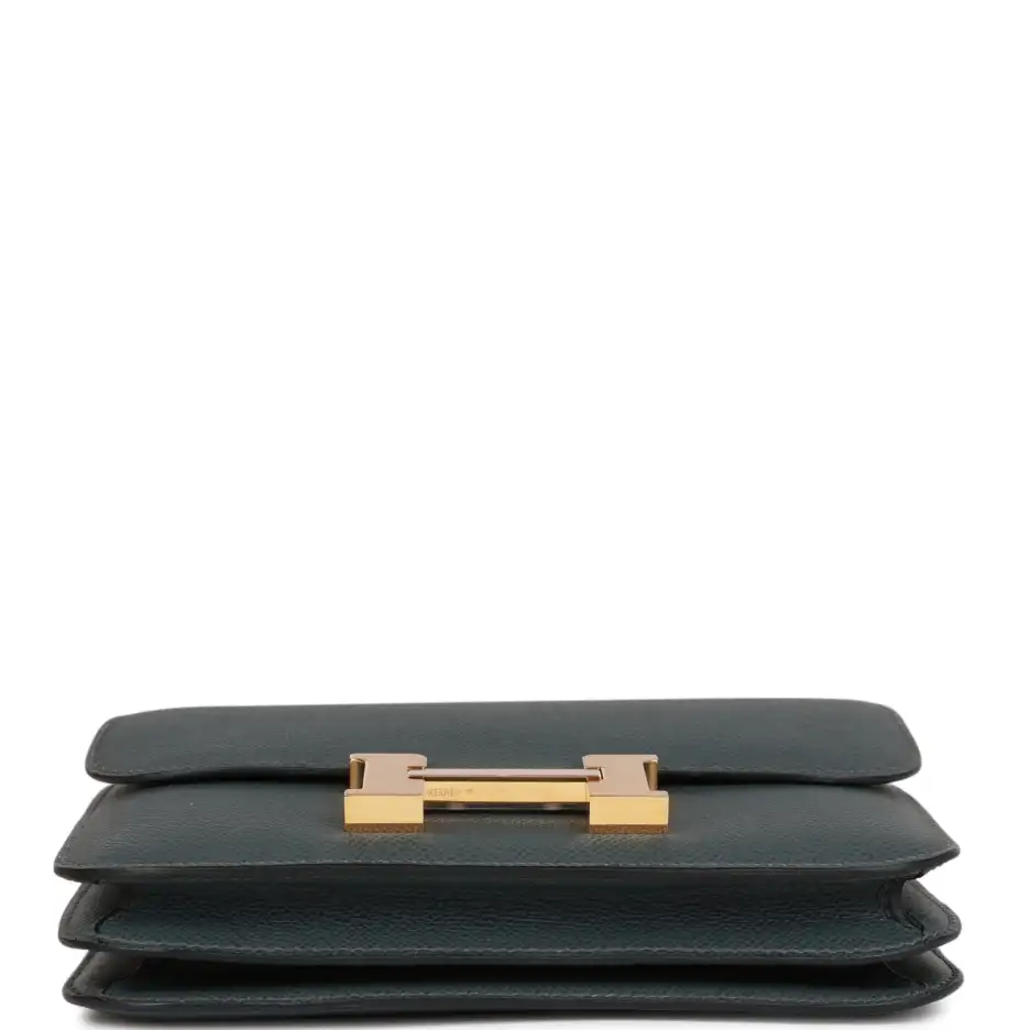 Hermès Constance 18 Bleu Orage Epsom Gold Hardware (5)