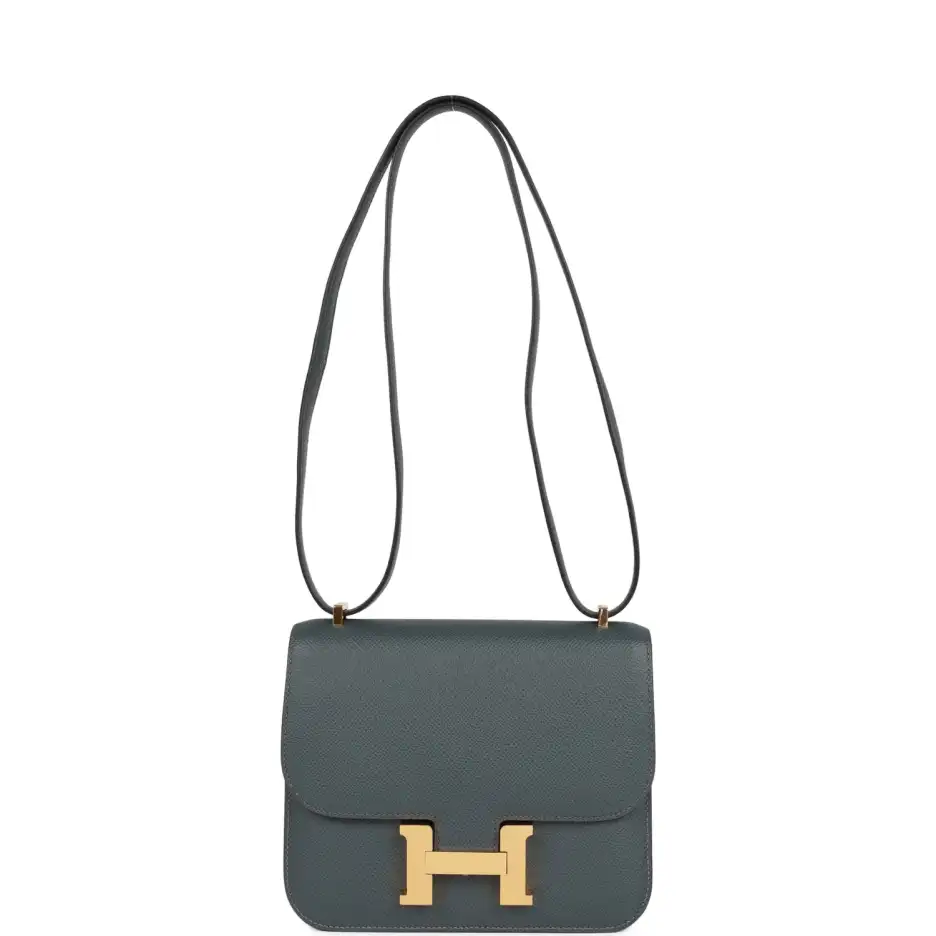 Hermès Constance 18 Bleu Orage Epsom Gold Hardware (6)