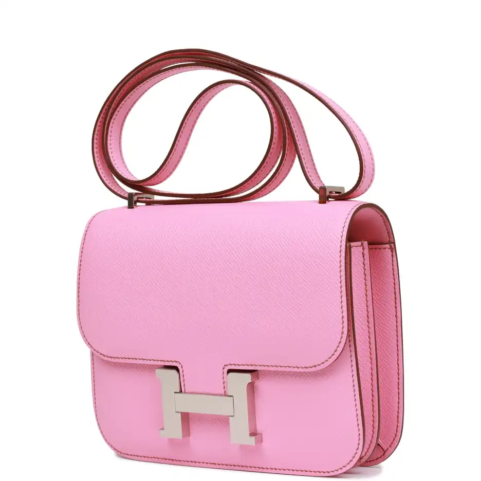 Hermès Constance 18 Bubblegum Epsom Palladium Hardware (4)