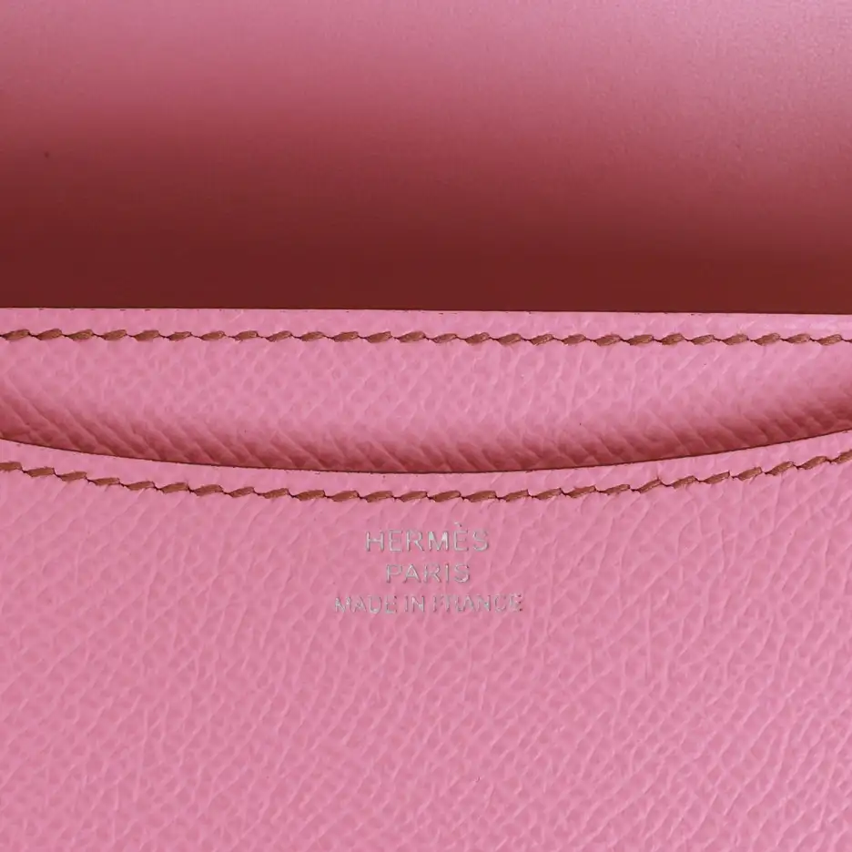 Hermès Constance 18 Bubblegum Epsom Palladium Hardware (7)