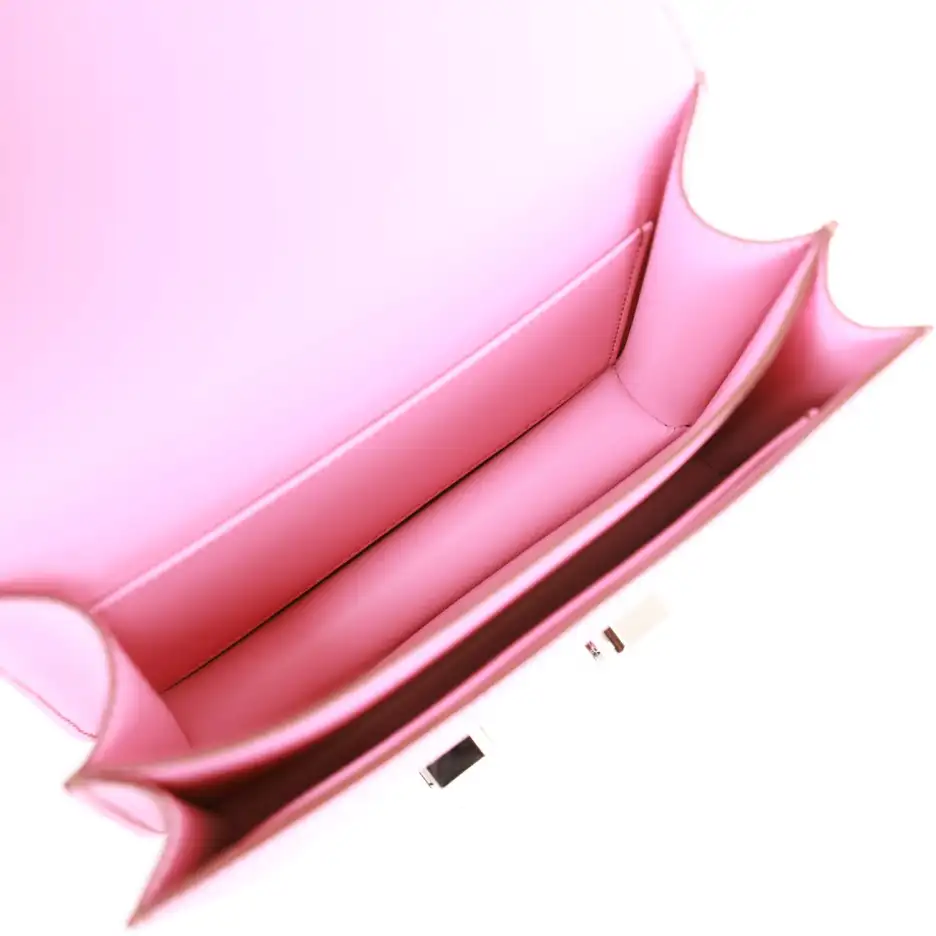 Hermès Constance 18 Bubblegum Epsom Palladium Hardware (8)