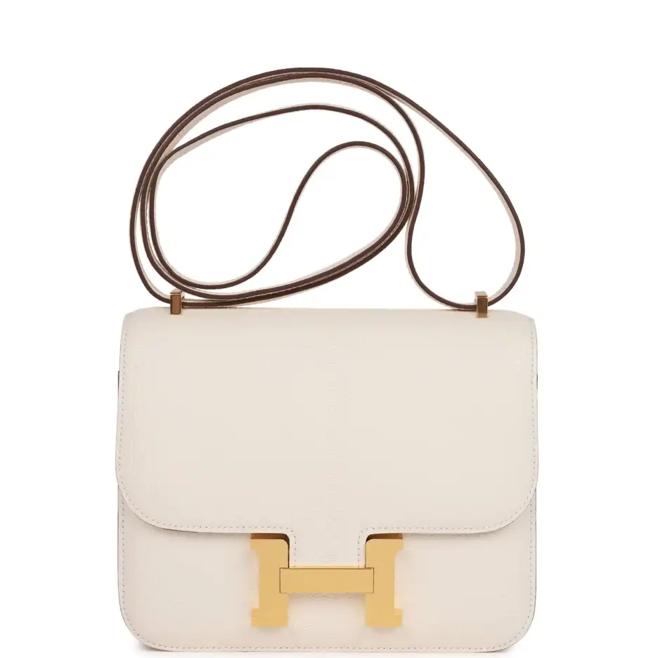 Hermès Constance 18 Nata Chevre Mysore Gold Hardwar