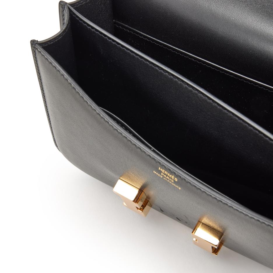 Hermès Constance Bag 18 Black Epsom Gold Hardware (1)