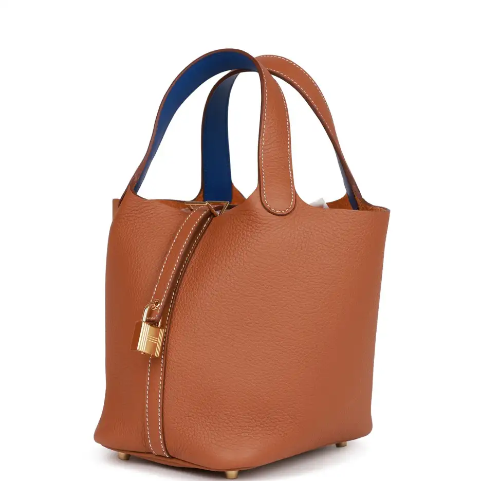 Hermès Eclat Picotin Lock 18 Gold Clemence Gold_yyt (2)
