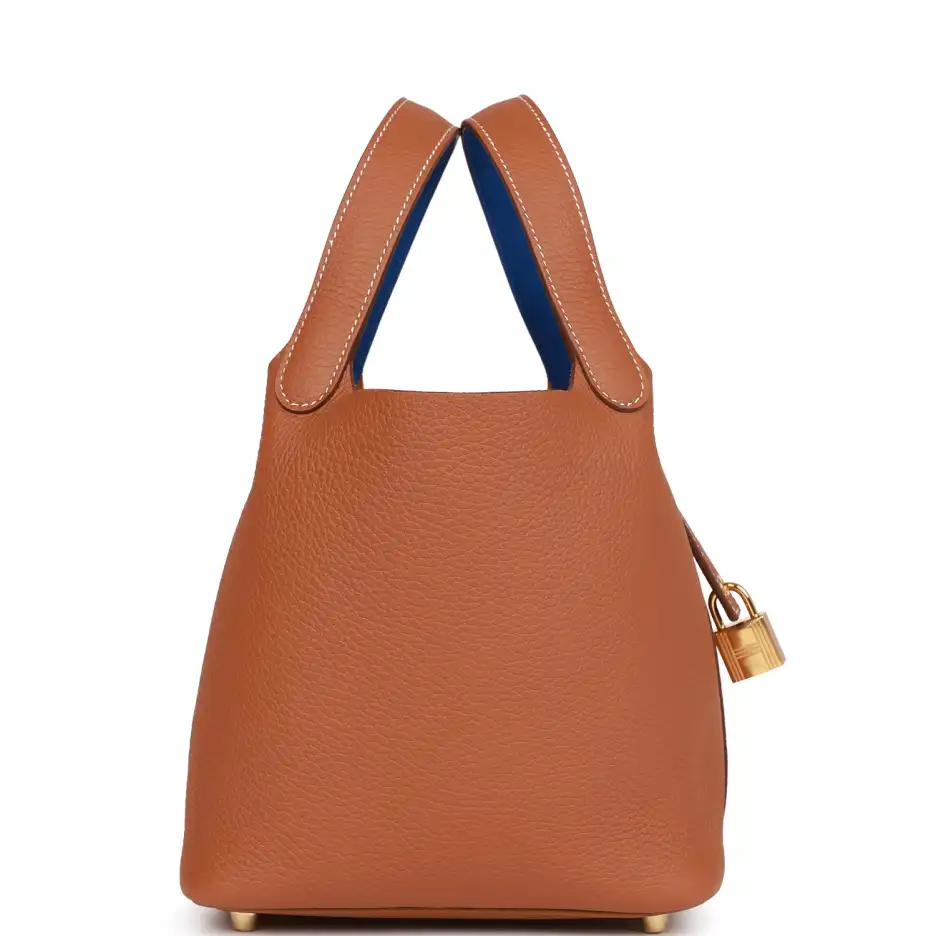 Hermès Eclat Picotin Lock 18 Gold Clemence Gold_yyt (3)