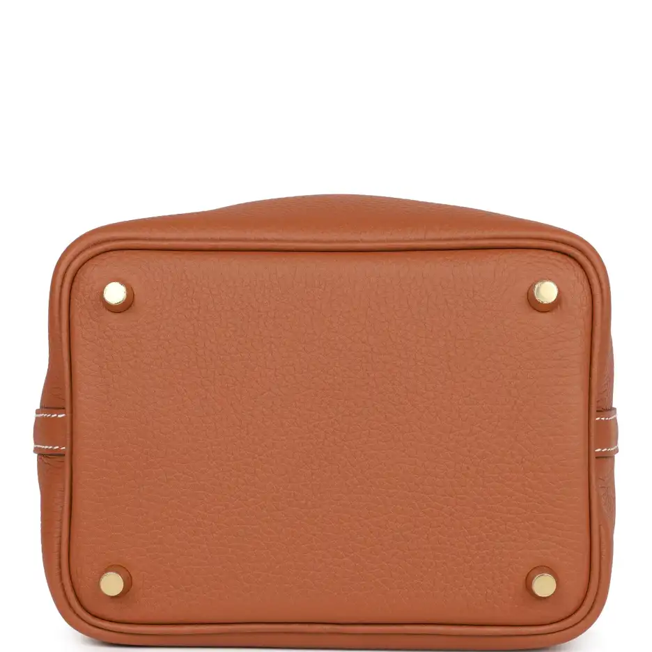 Hermès Eclat Picotin Lock 18 Gold Clemence Gold_yyt (5)