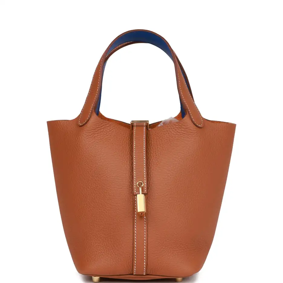 Hermès Eclat Picotin Lock 18 Gold Clemence Gold_yyt